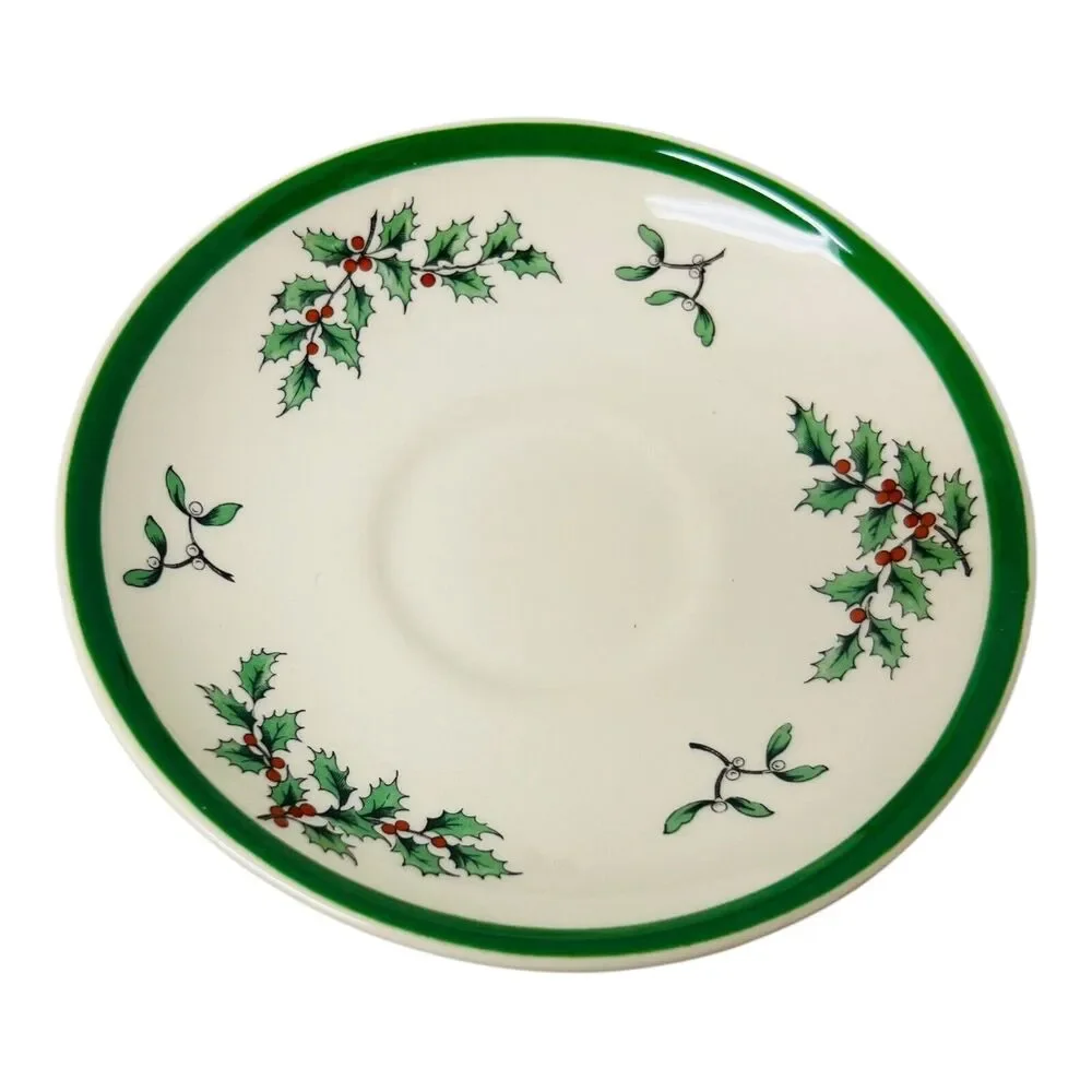Spode Christmas‎ Tree Santa 4 Pc Set Dinner Plate Saucer Salad Bowl NO MUG Box